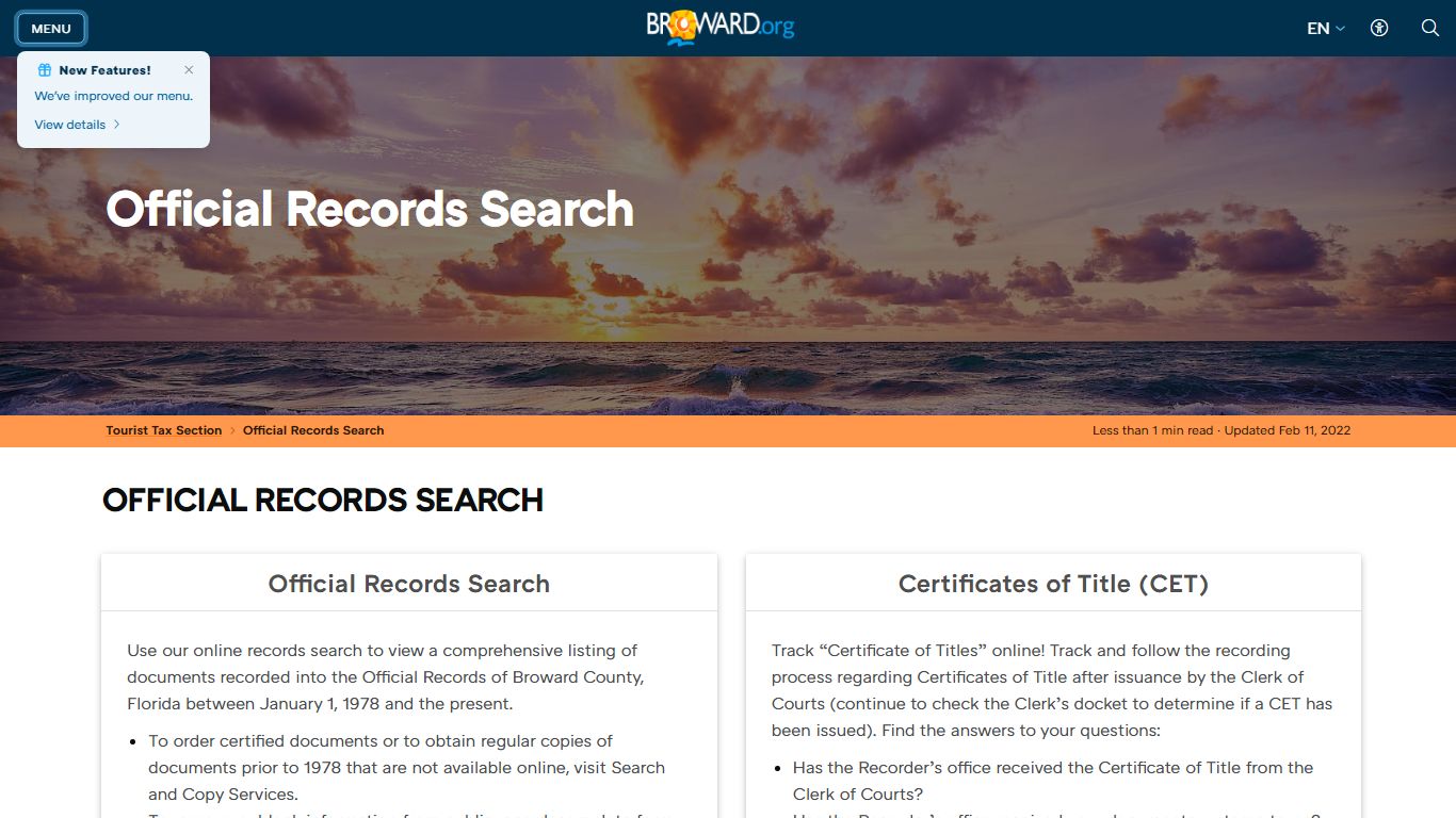 Records Official Records Search - Broward County, Florida